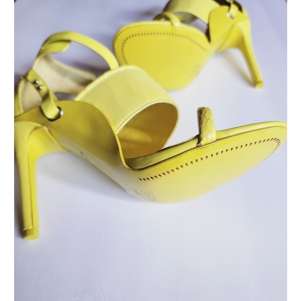 Dolce vita halton yellow strappy sandals heels - Picture 4 of 6